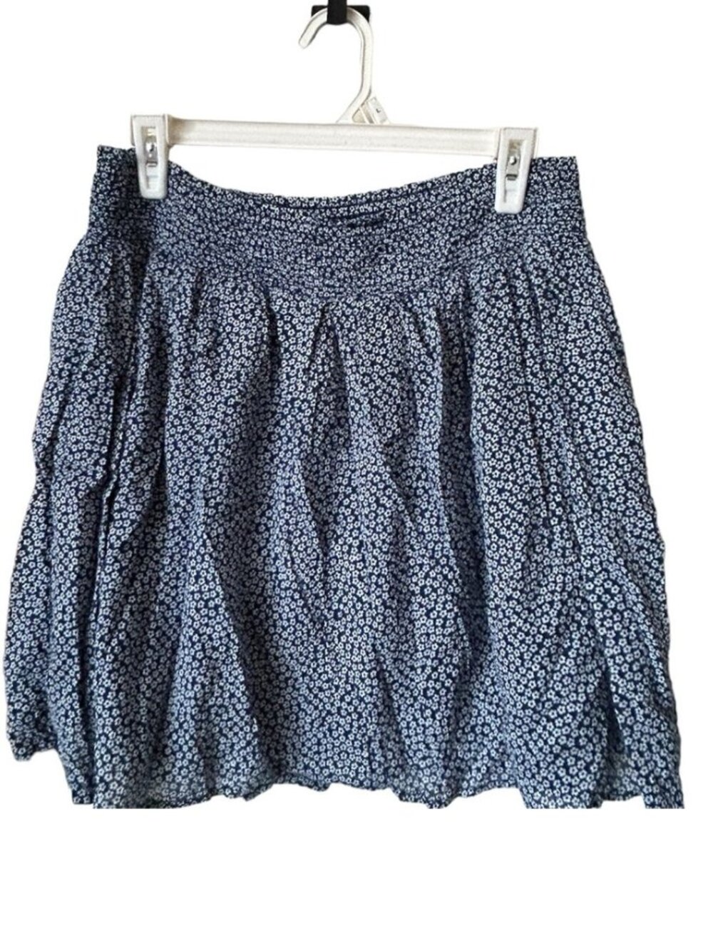Navy Pull-On Skirt,